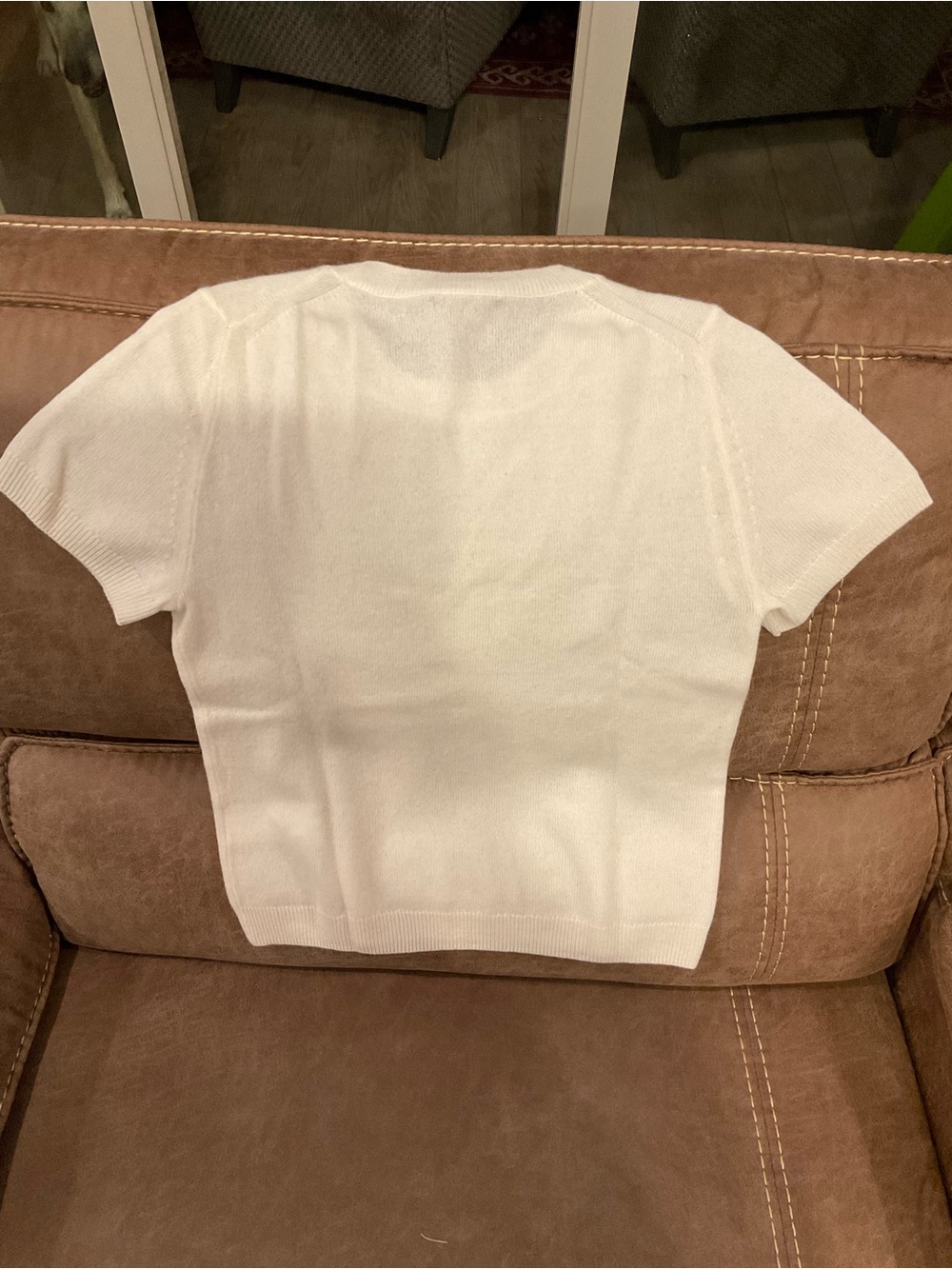 Quince White Cashmere Top - S - Picture 3 of 3
